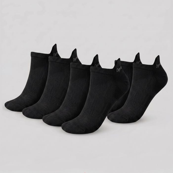 GymBeam Ponožky Tab 3Pack Black  L