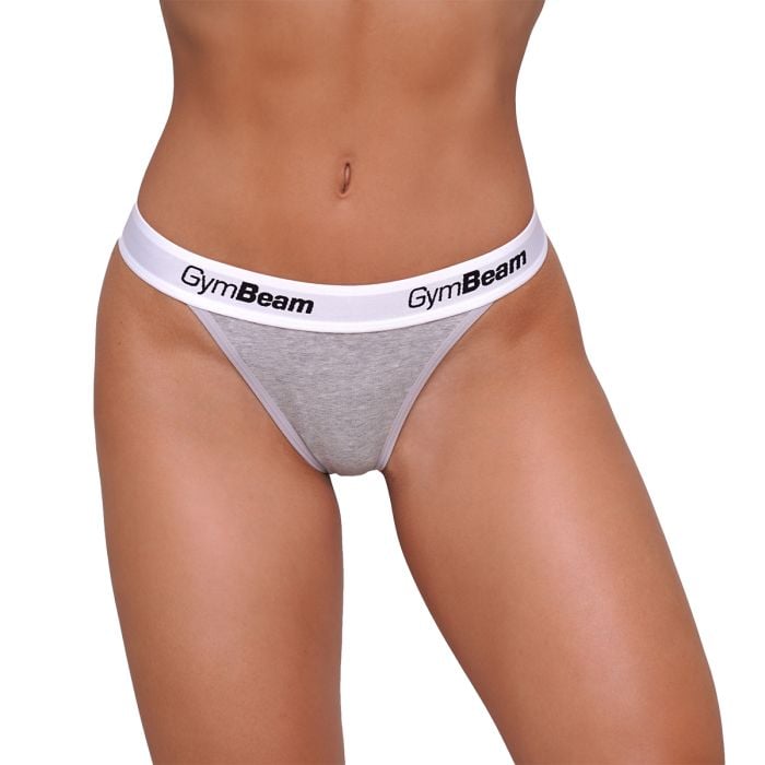 Nohavičky Tanga 3Pack Grey - GymBeam S