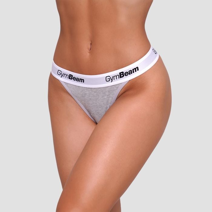 Nohavičky Tanga 3Pack Grey - GymBeam S