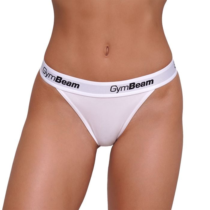 Nohavičky Tanga 3Pack White - GymBeam M