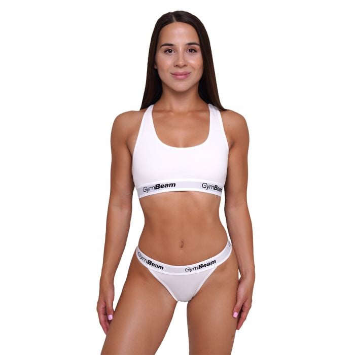 Nohavičky Tanga 3Pack White - GymBeam M