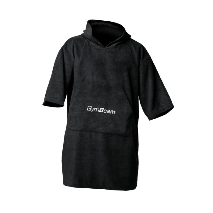 Uterákové pončo Terry Black - GymBeam single_variant