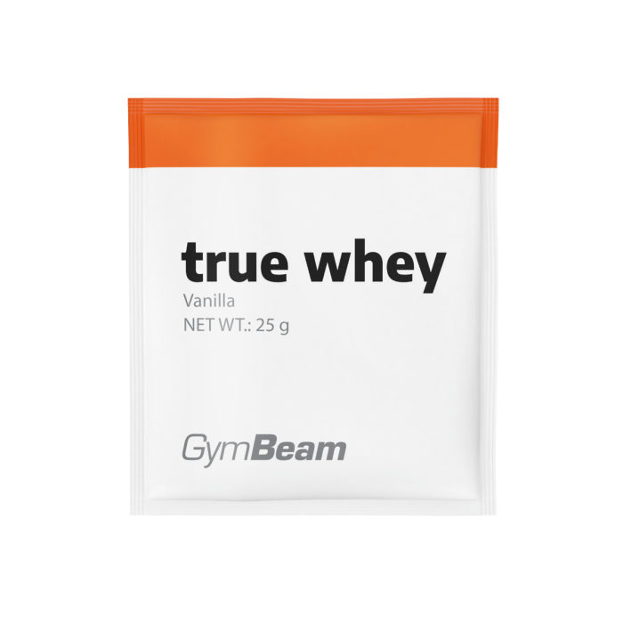 Vzorka True Whey - GymBeam 25 g - vanilka