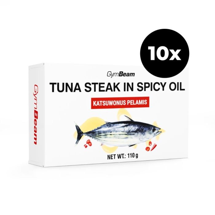 GymBeam Steak z tuniaka v pikantnom oleji