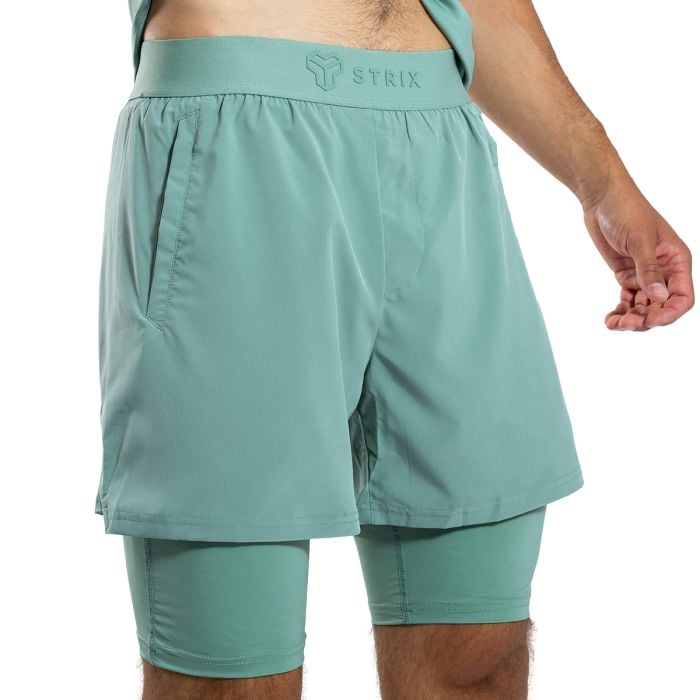 Šortky 2in1 ULTRA Agave - STRIX XXL