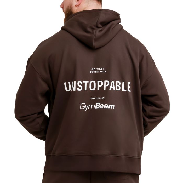 Mikina Unstoppable Brown - GymBeam XL