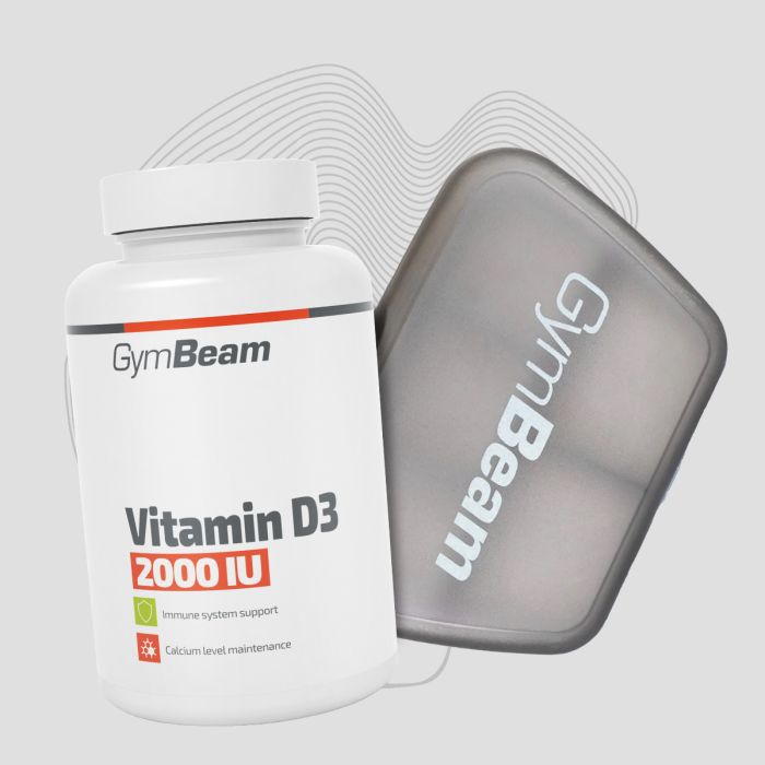 GymBeam Vitamín D3 2000 IU bez príchute