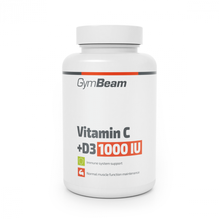 Vitamín C + D3 1000 IU - GymBeam