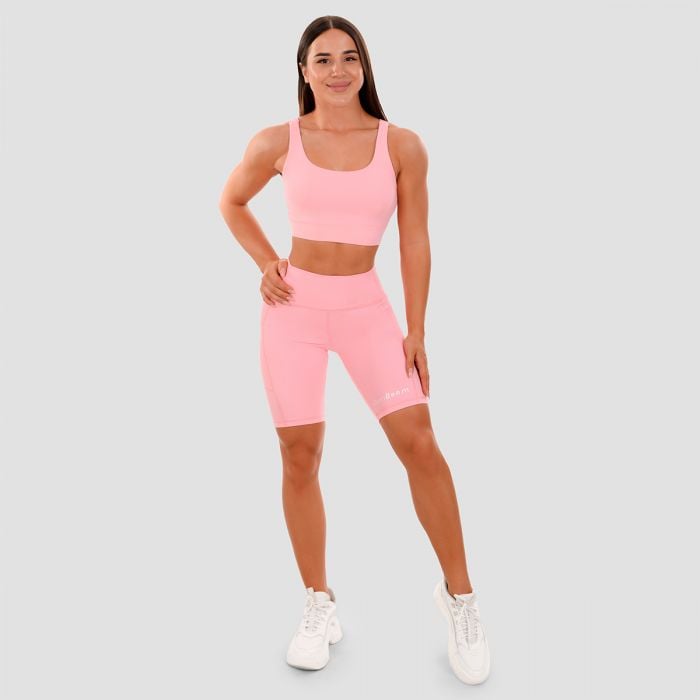 Športová podprsenka Cut-Out pink - GymBeam S