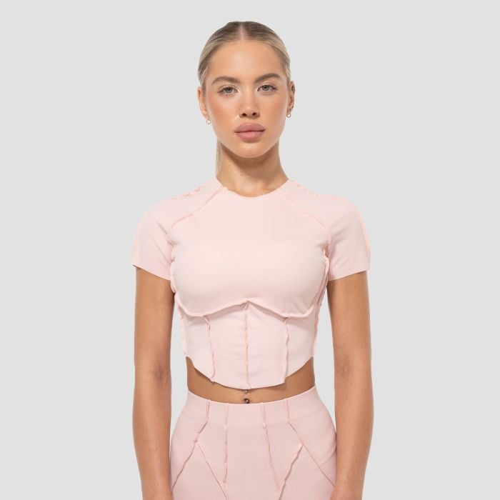 GymBeam Dámske tričko Cropped Cosmo Pink  XS