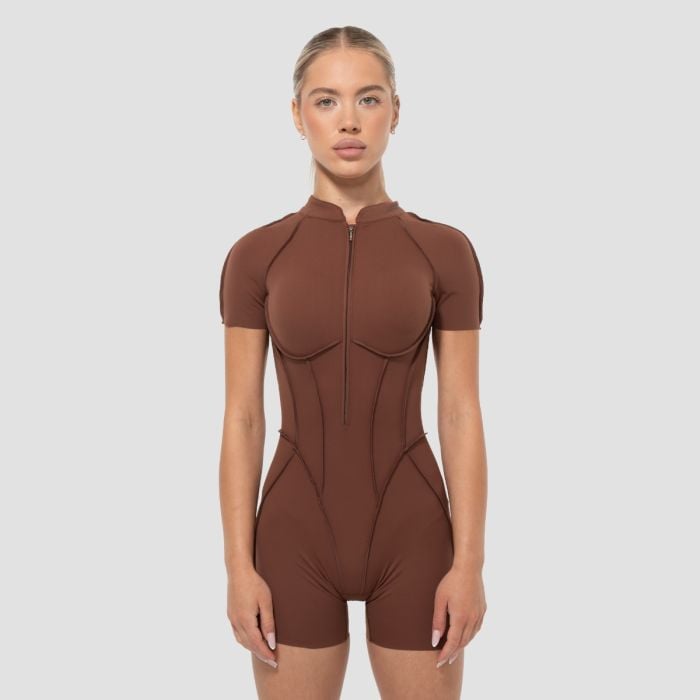 GymBeam Dámsky overal Cosmo Brown  M