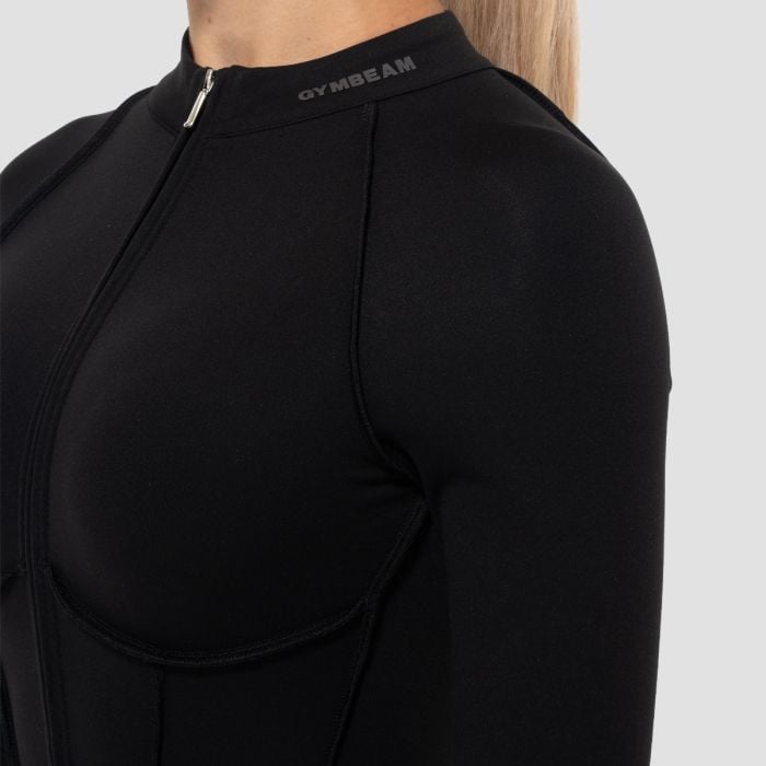 Dámsky overal Zip-Up Cosmo Black - GymBeam S