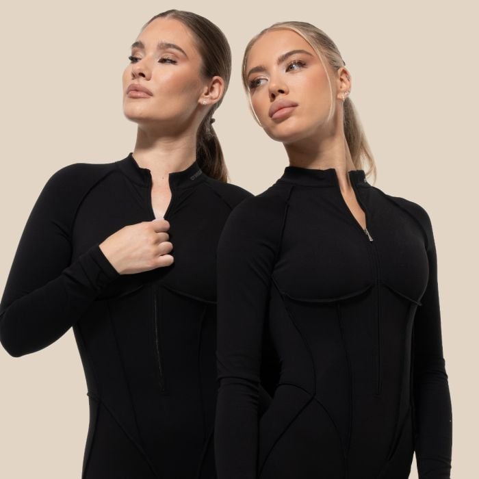 Dámsky overal Zip-Up Cosmo Black - GymBeam S