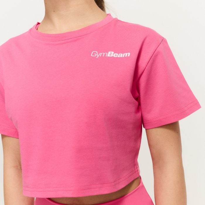 GymBeam Dámske tričko Cropped Limitless Dragonfruit  XS