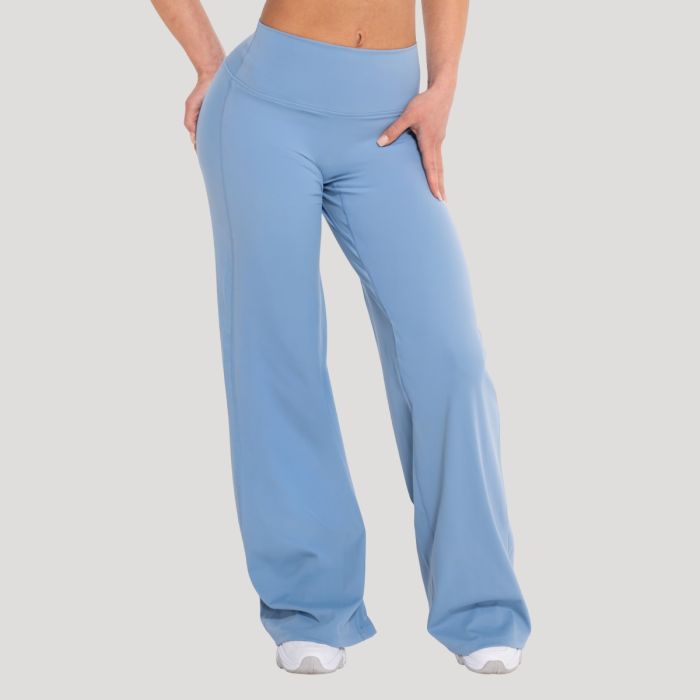 GymBeam Dámske nohavice Straight Flow Azure  XL