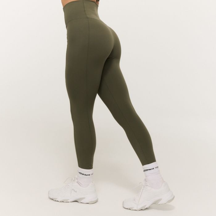 GymBeam Dámske legíny Combat Olive Grey  S