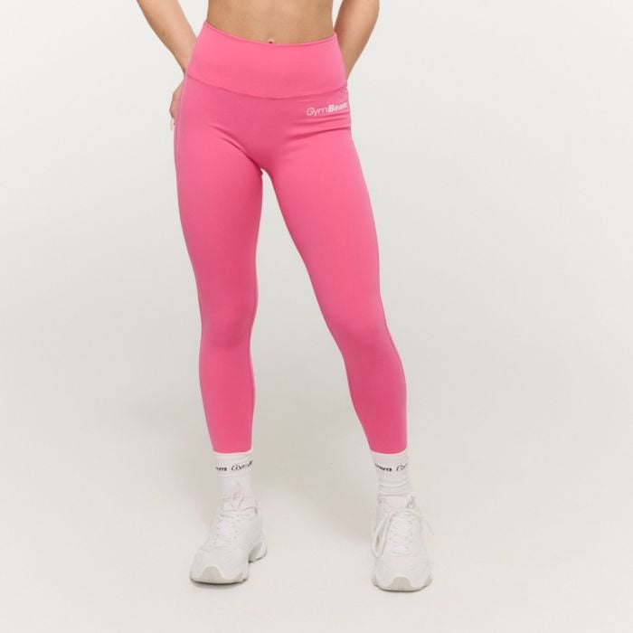 GymBeam Dámske legíny High-waist Limitless Dragonfruit  XS