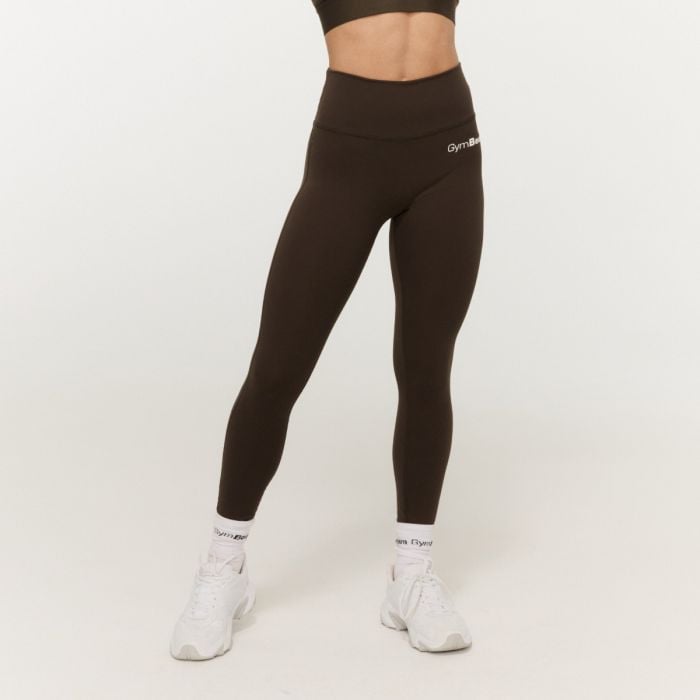 GymBeam Dámske legíny High-waist Limitless Espresso  XS