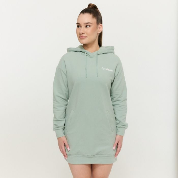GymBeam Dámska Longline mikina Limitless Eucalypt  MM
