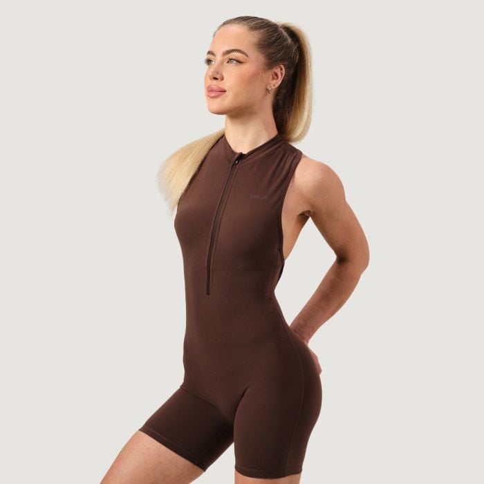 GymBeam Dámsky overal Zip-Up NEO Almond  XL