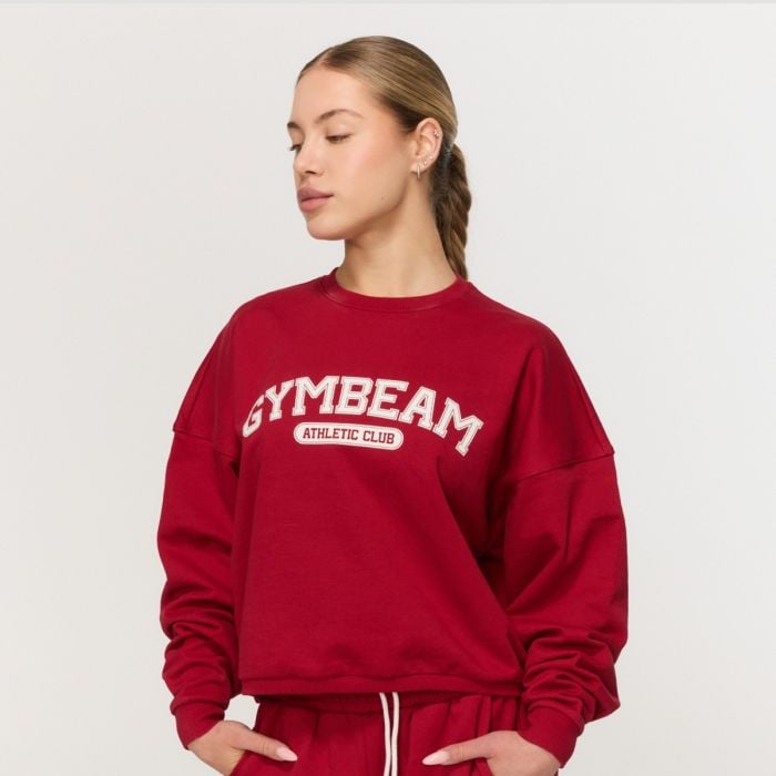 GymBeam Dámska mikina Varsity Red  S