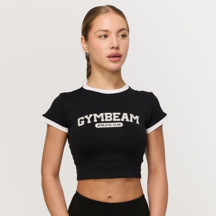 GymBeam Dámske tričko Varsity Black  L