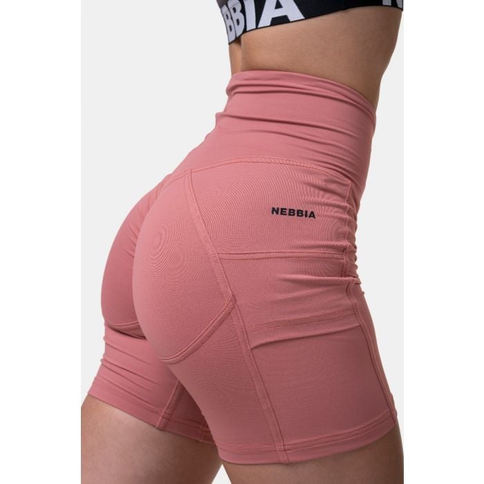 Dámske šortky Biker Fit & Smart Old Rose - NEBBIA XS