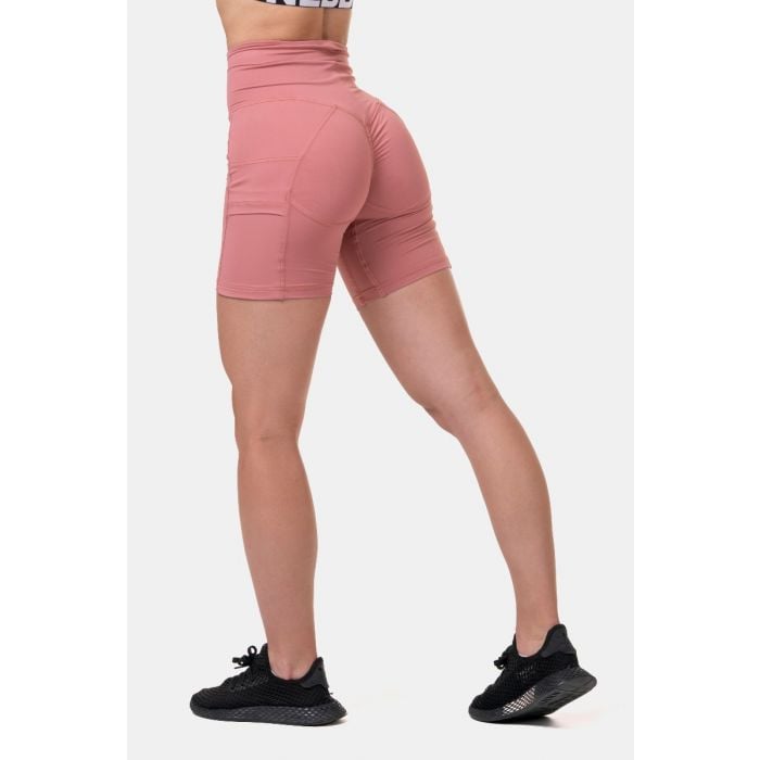 Dámske šortky Biker Fit & Smart Old Rose - NEBBIA XS