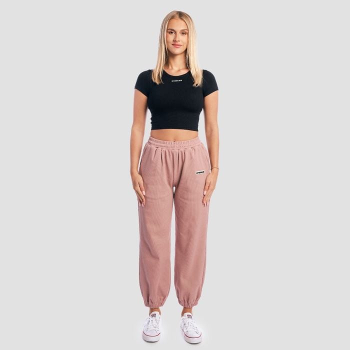 Dámske tričko Cropped Aura Black - GymBeam XL
