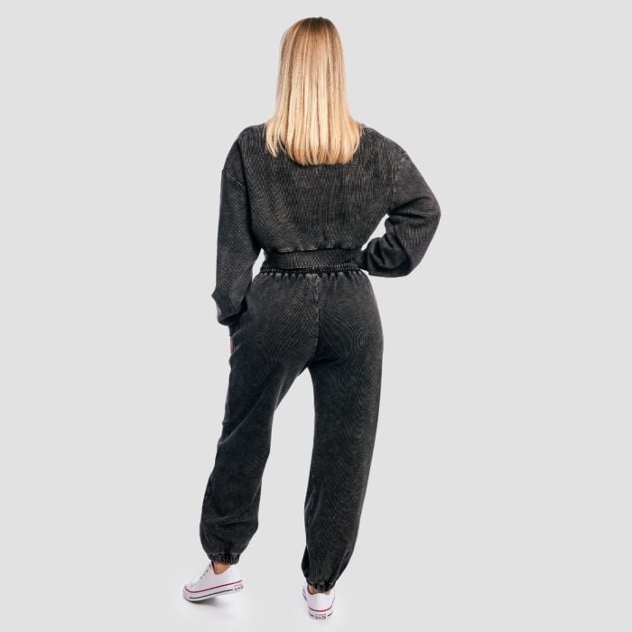 Dámske tepláky Aura Washed Black - GymBeam S