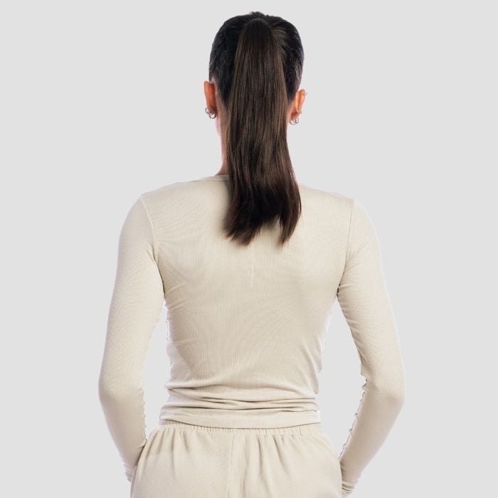 Dámske tričko s dlhým rukávom Aura Grey - GymBeam XL