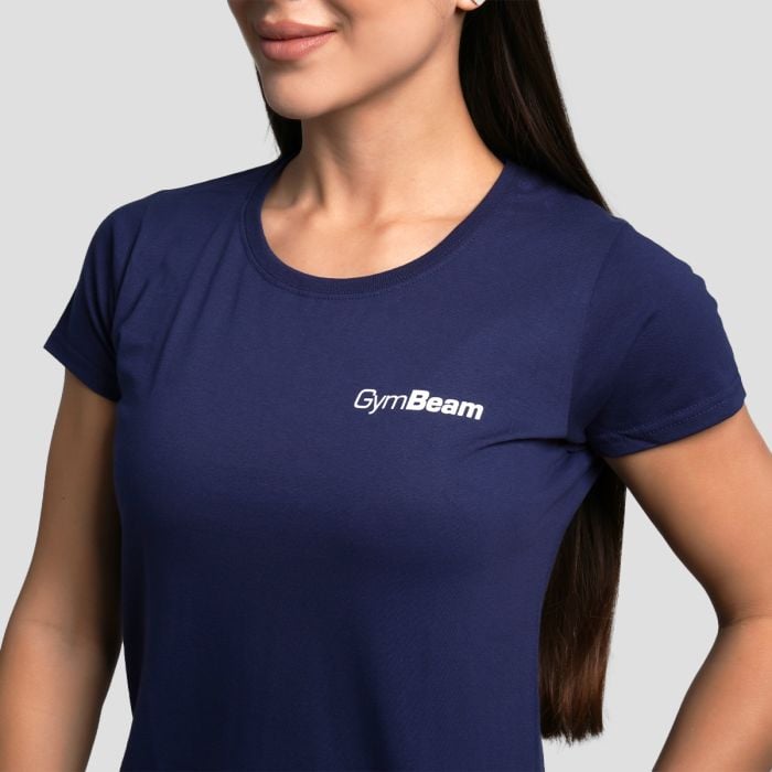 Dámske tričko Basic Navy Blue - GymBeam S