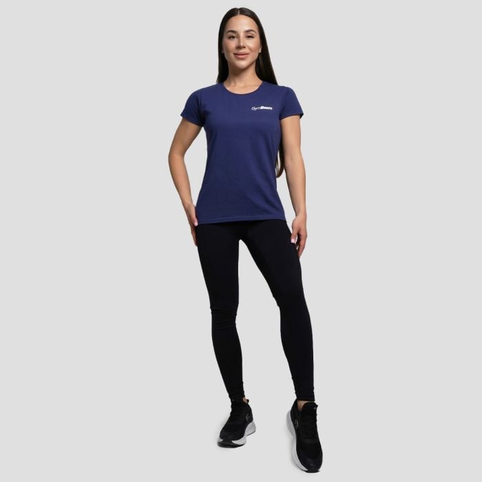 Dámske tričko Basic Navy Blue - GymBeam S