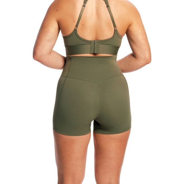 Dámske šortky Combat Olive Grey - GymBeam S
