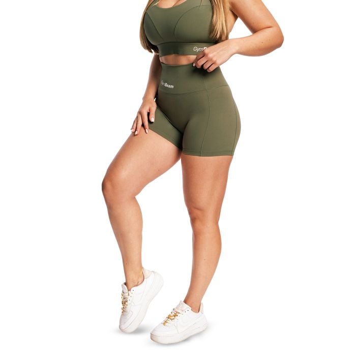 Dámske šortky Combat Olive Grey - GymBeam S