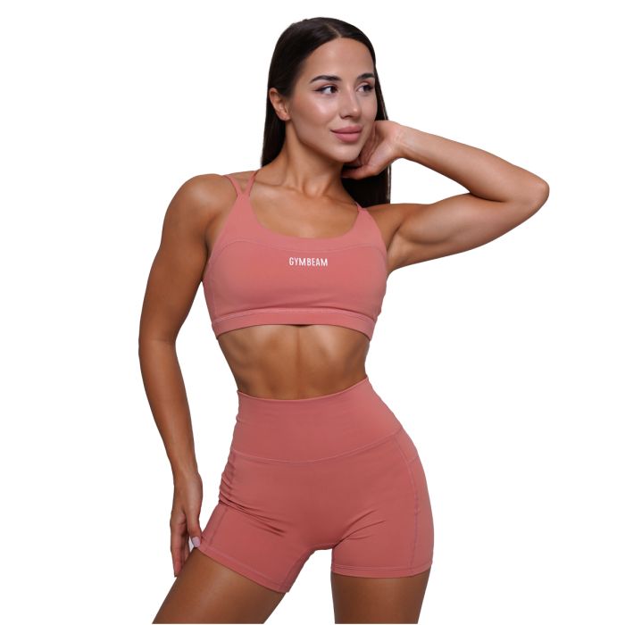 Dámske šortky FIT Salmon - GymBeam S