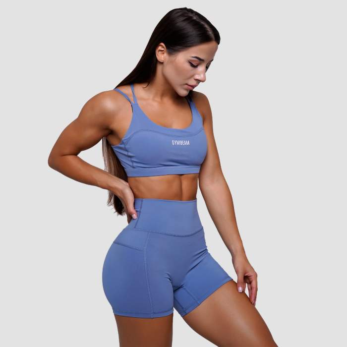 Dámske šortky FIT Steel Blue - GymBeam M