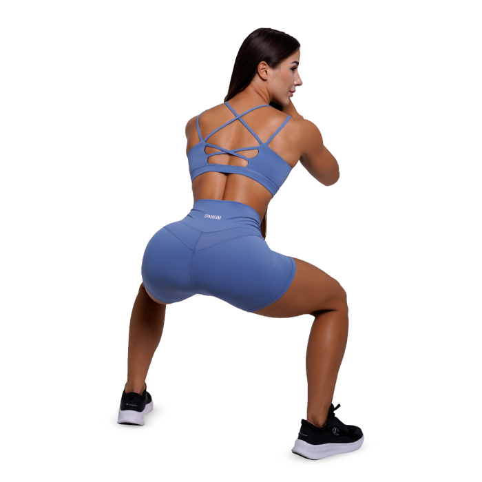 Dámske šortky FIT Steel Blue - GymBeam M