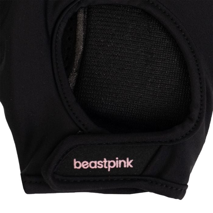 Dámske fitness rukavice Hyper Black - BeastPink S