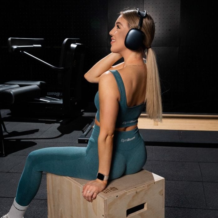 Dámske bezšvové legíny Lift Petrol - GymBeam M