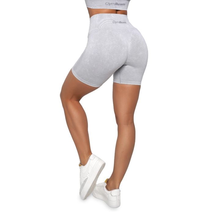 Dámske bezšvové šortky Lift Grey - GymBeam S
