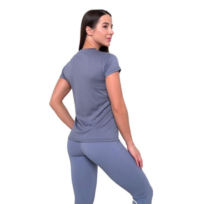 Dámske Tričko Mesh Essence Denim Blue - GymBeam S