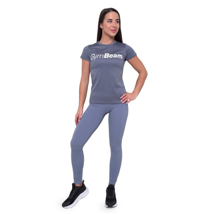 Dámske Tričko Mesh Essence Denim Blue - GymBeam S