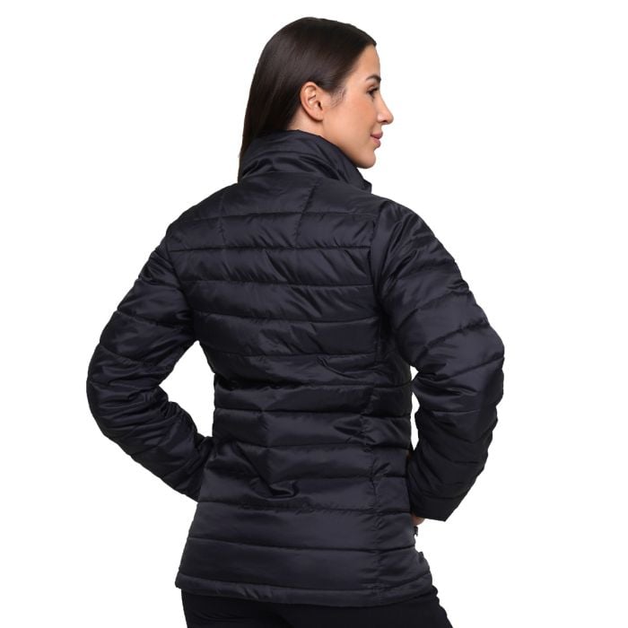 Dámska bunda Puffer Black/Orange - GymBeam M
