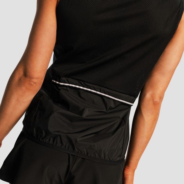 Dámska bežecká vesta Pulse X Black - GymBeam XL