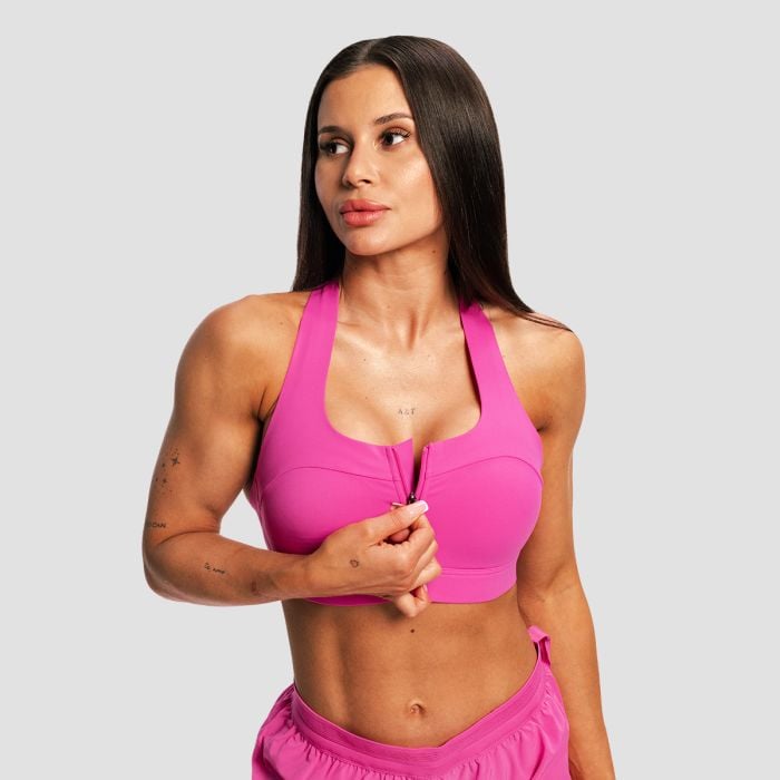 Dámska bežecká športová podprsenka Pulse X Purple - GymBeam M