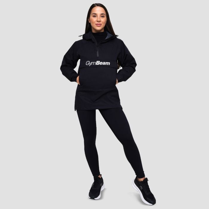 Dámska bunda Rain Smock Black - GymBeam S
