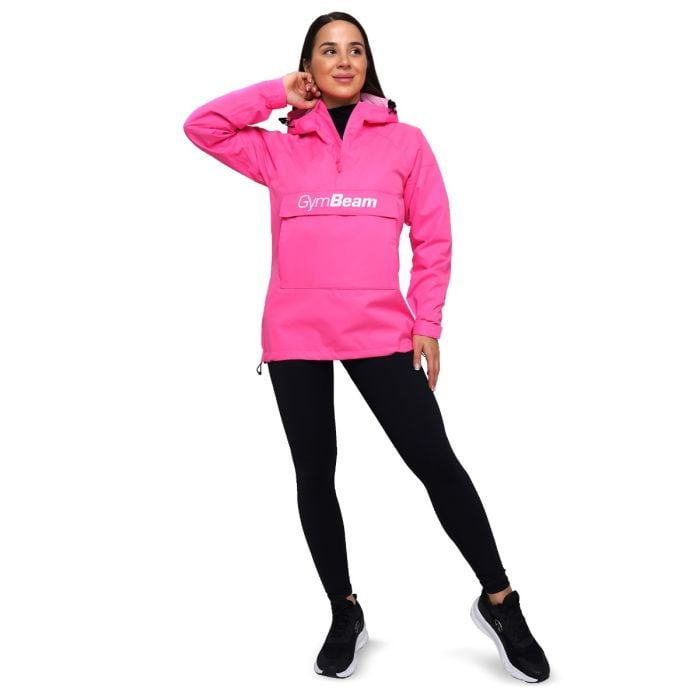 Dámska bunda Rain Smock Fuchsia - GymBeam M