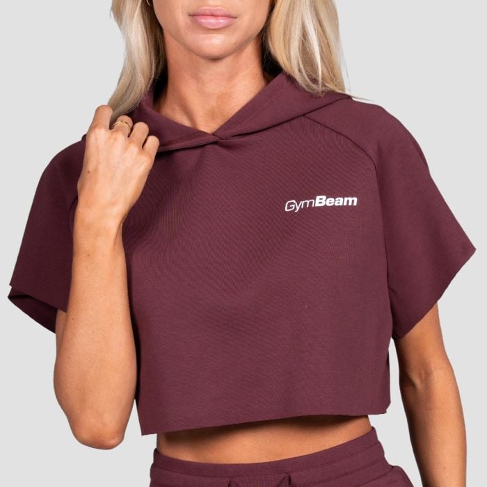 Dámska mikina Cropped Relay Fig - GymBeam S