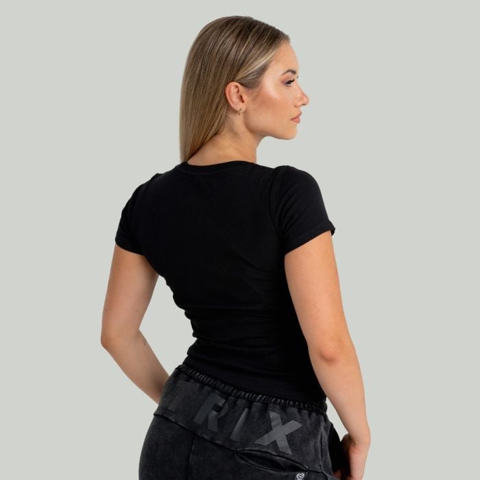 Dámske tričko Ribbed Black - STRIX M